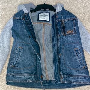Abercrombie Kids Denim Sweatshirt Zip Up